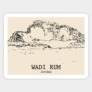 Wadi Rum - Jordan Magnet